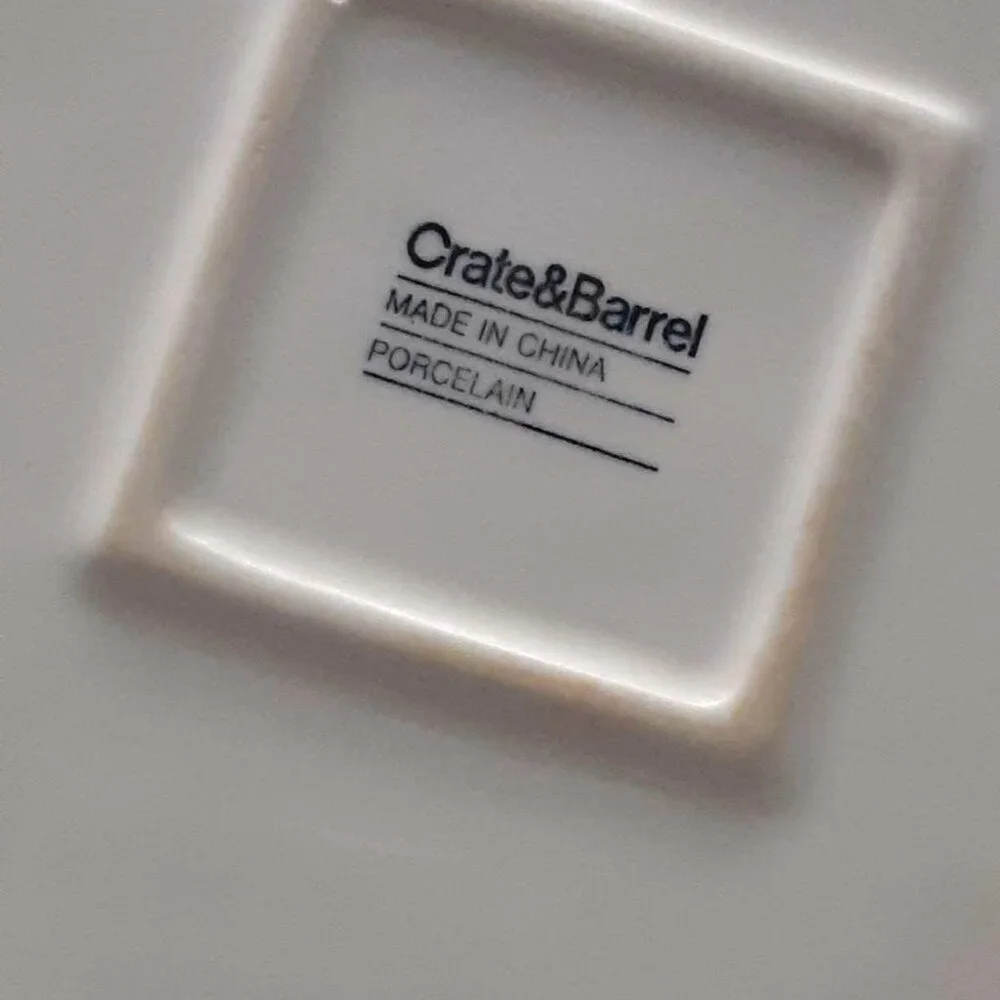 Crate & Barrel large square dinner plate (1) or serving platter